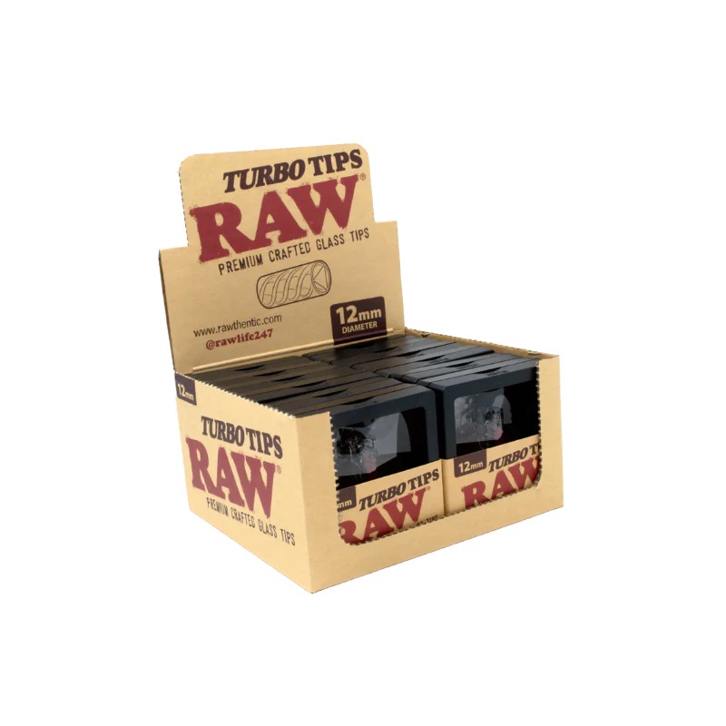 RAW Turbo Glass Tips – 12mm - Top Smoke